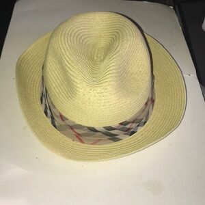 NWOT Men’s Fedora Hat with Plaid Band